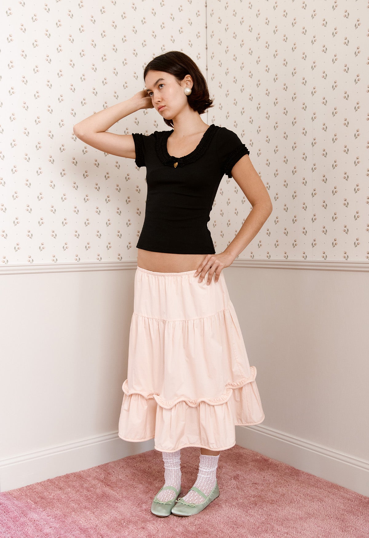 Ruffle Top Nera