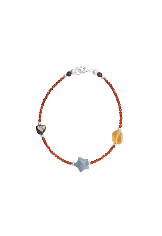 Sun Ray Astra Bracelet Carnelian