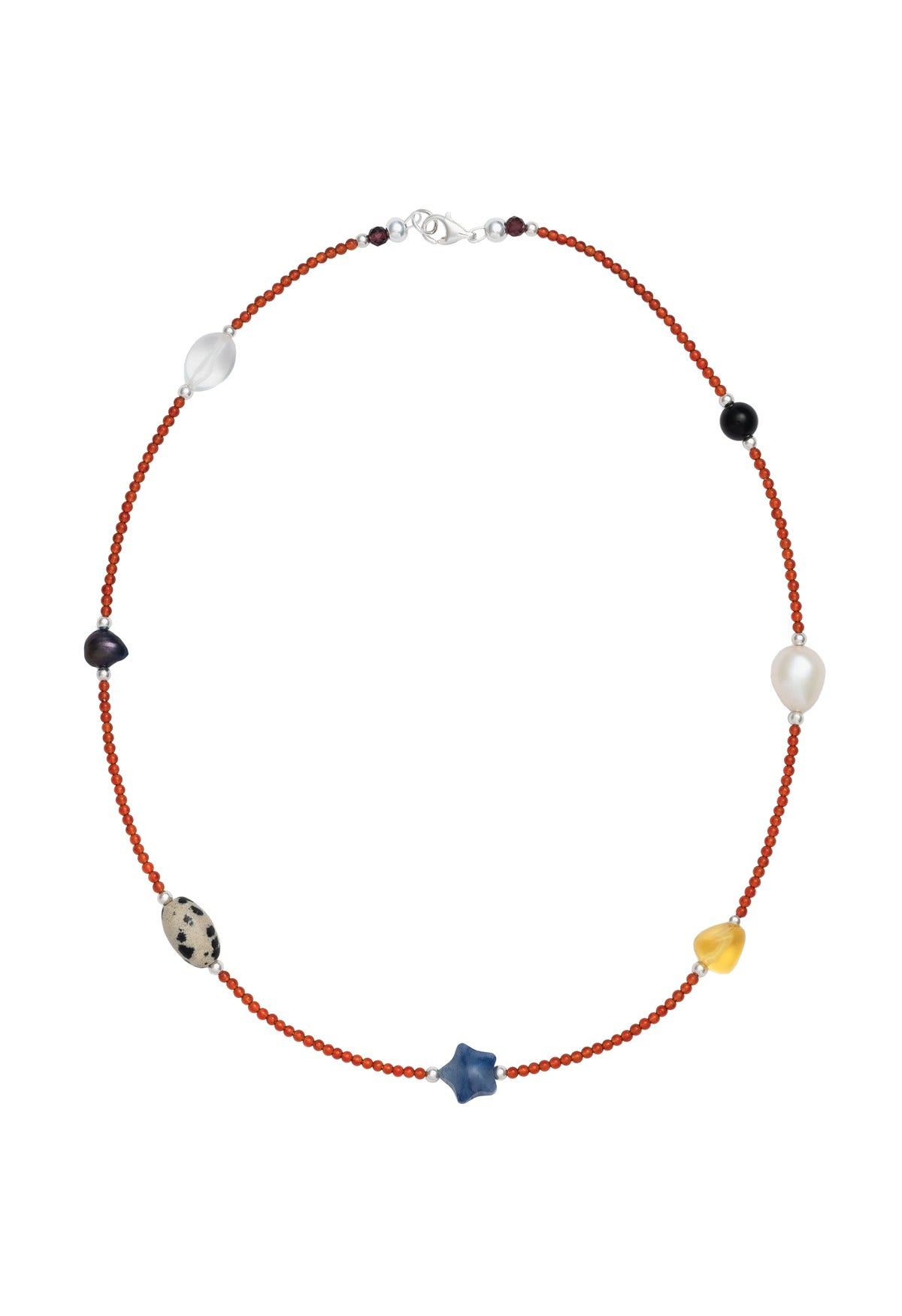 Sun Ray Astra Necklace Carnelian
