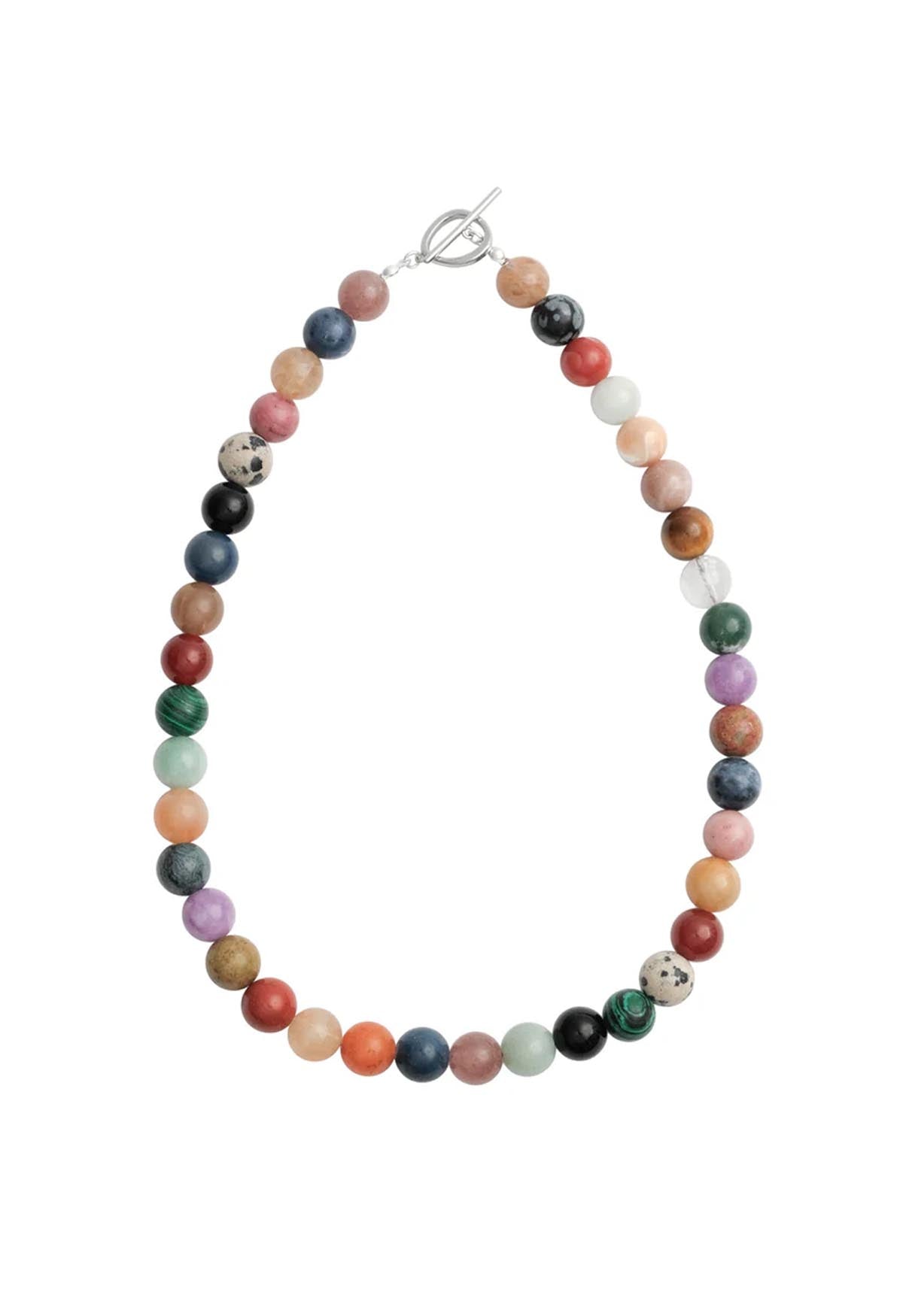 Sun Ray Necklace Assorted Silver 10mm