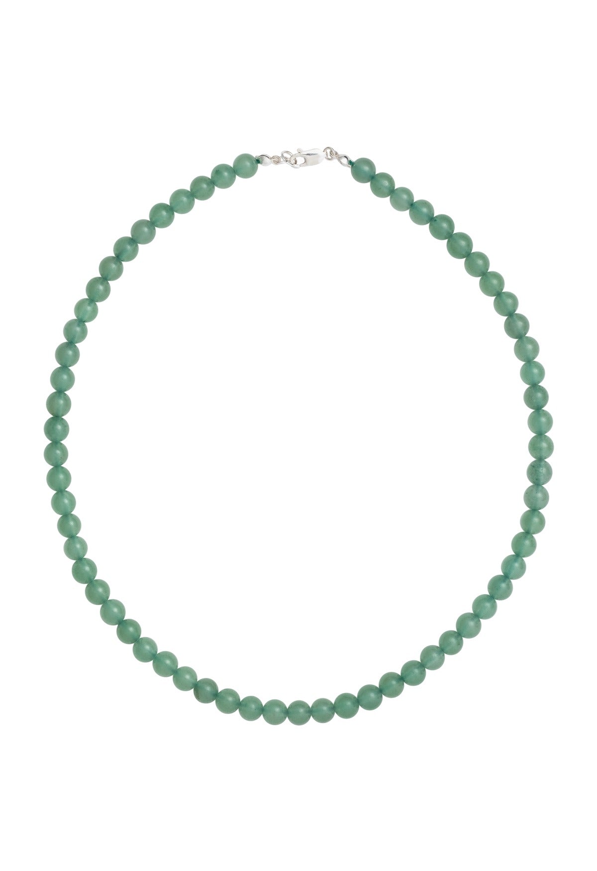 Sun Ray Necklace Aventurine Silver 6mm