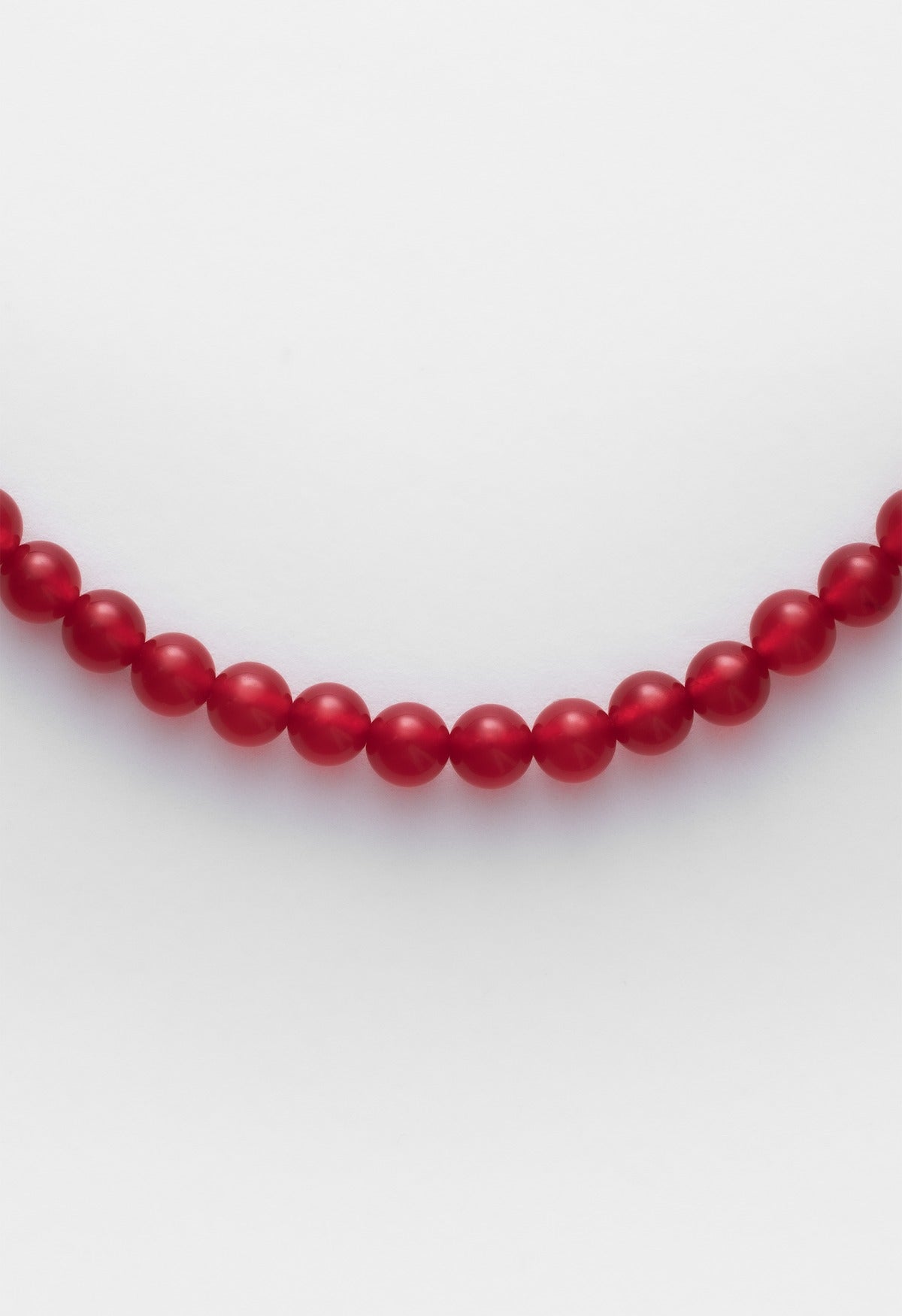 Sun Ray Necklace Carnelian Silver 6mm