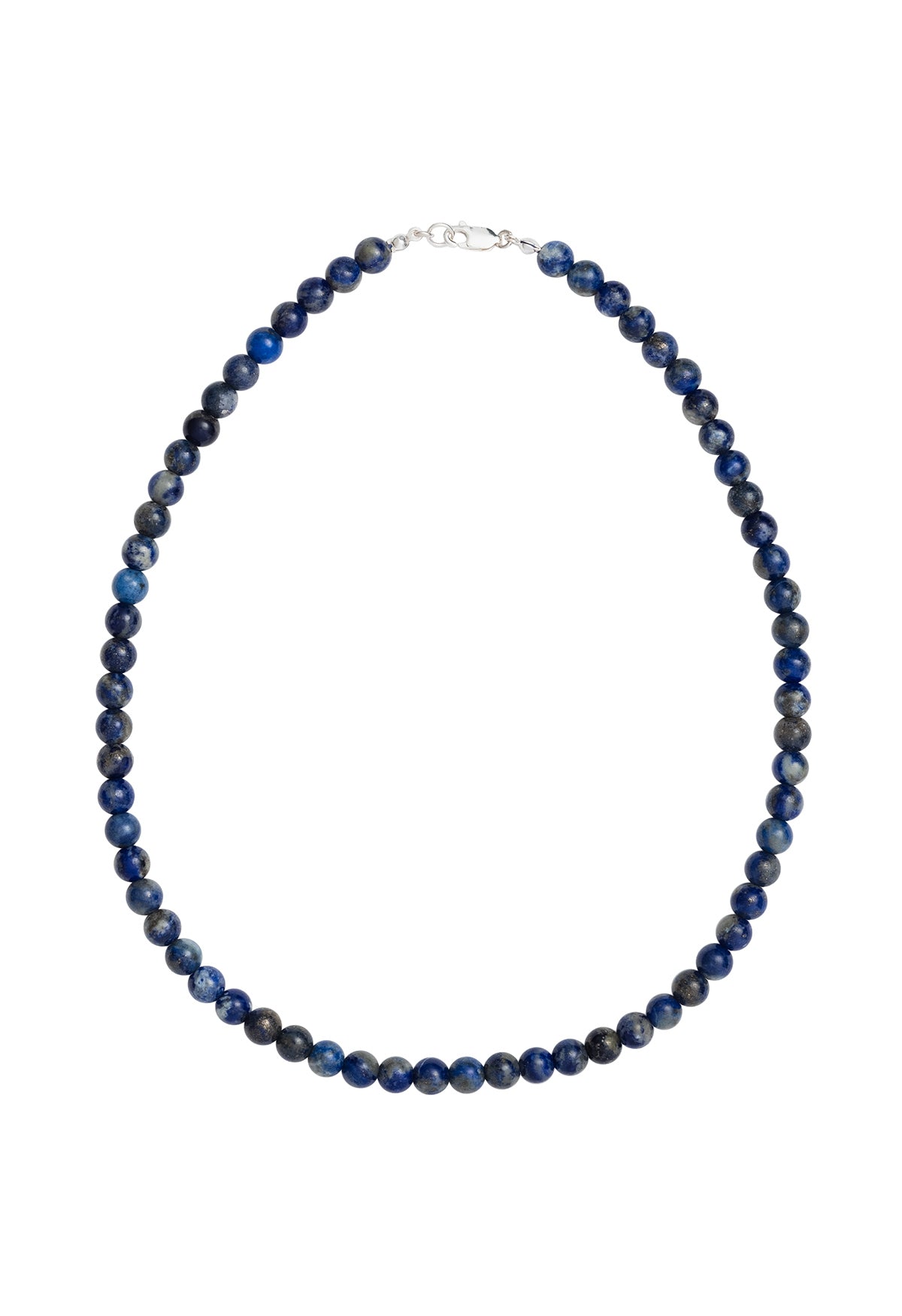 Sun Ray Necklace Lapis Silver 6mm