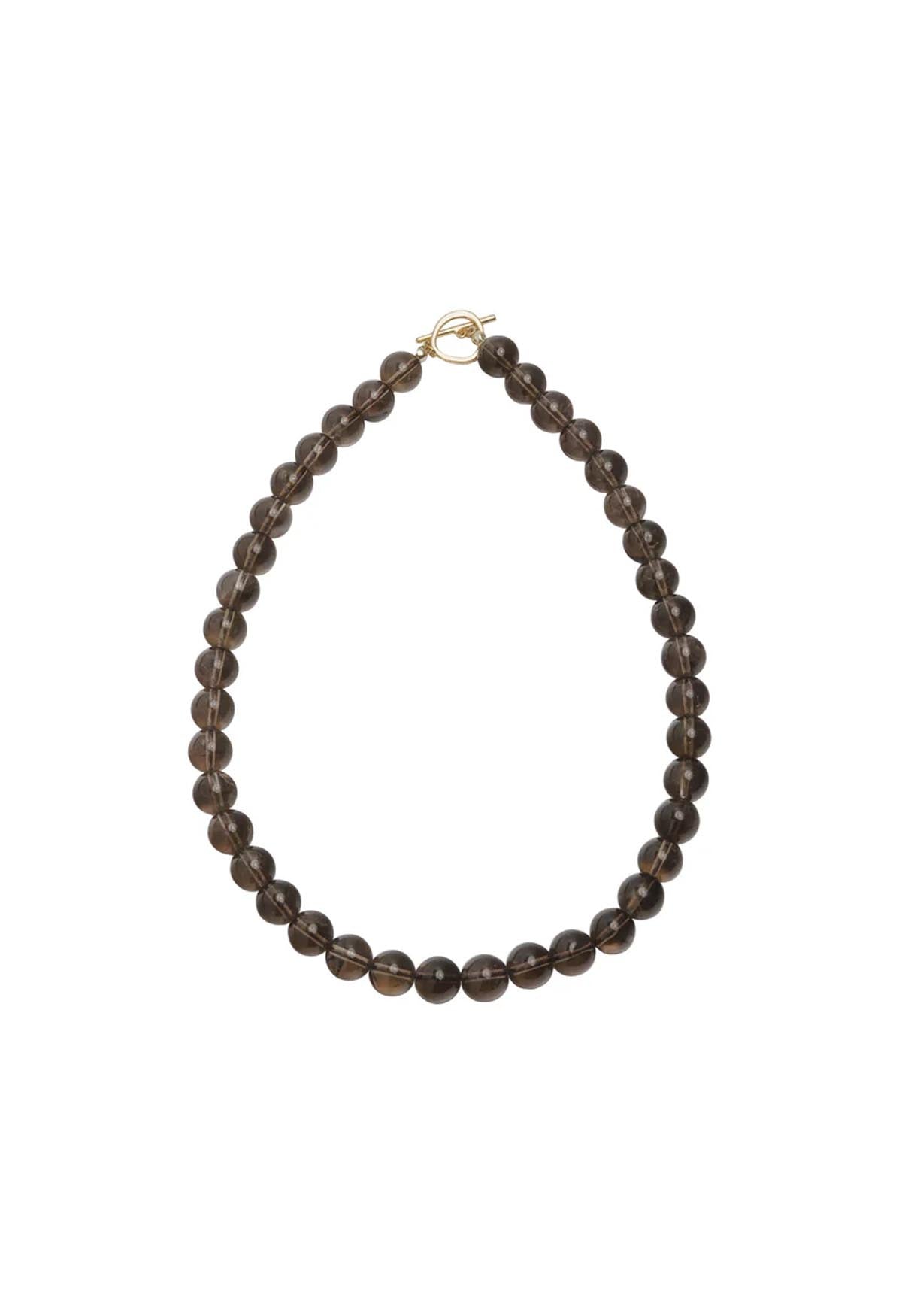 Sun Ray Necklace Smoky Quartz 10mm
