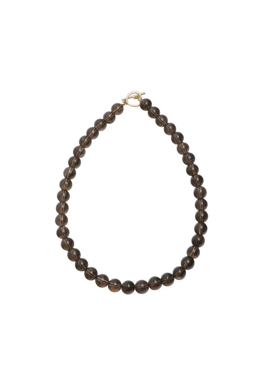Sun Ray Necklace Smoky Quartz 10mm