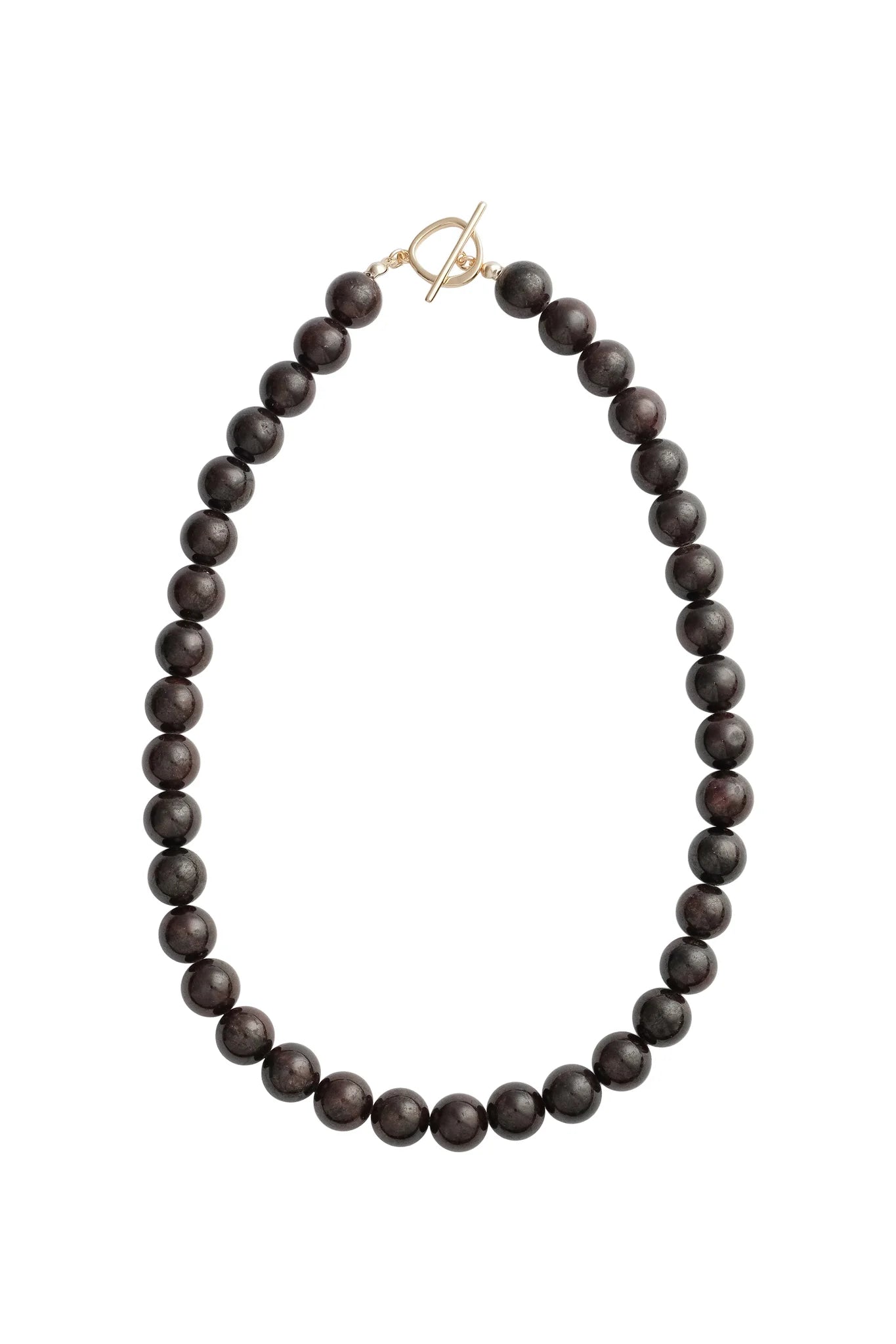 Olga Joan Sun Ray Necklace Garnet Gold (M)