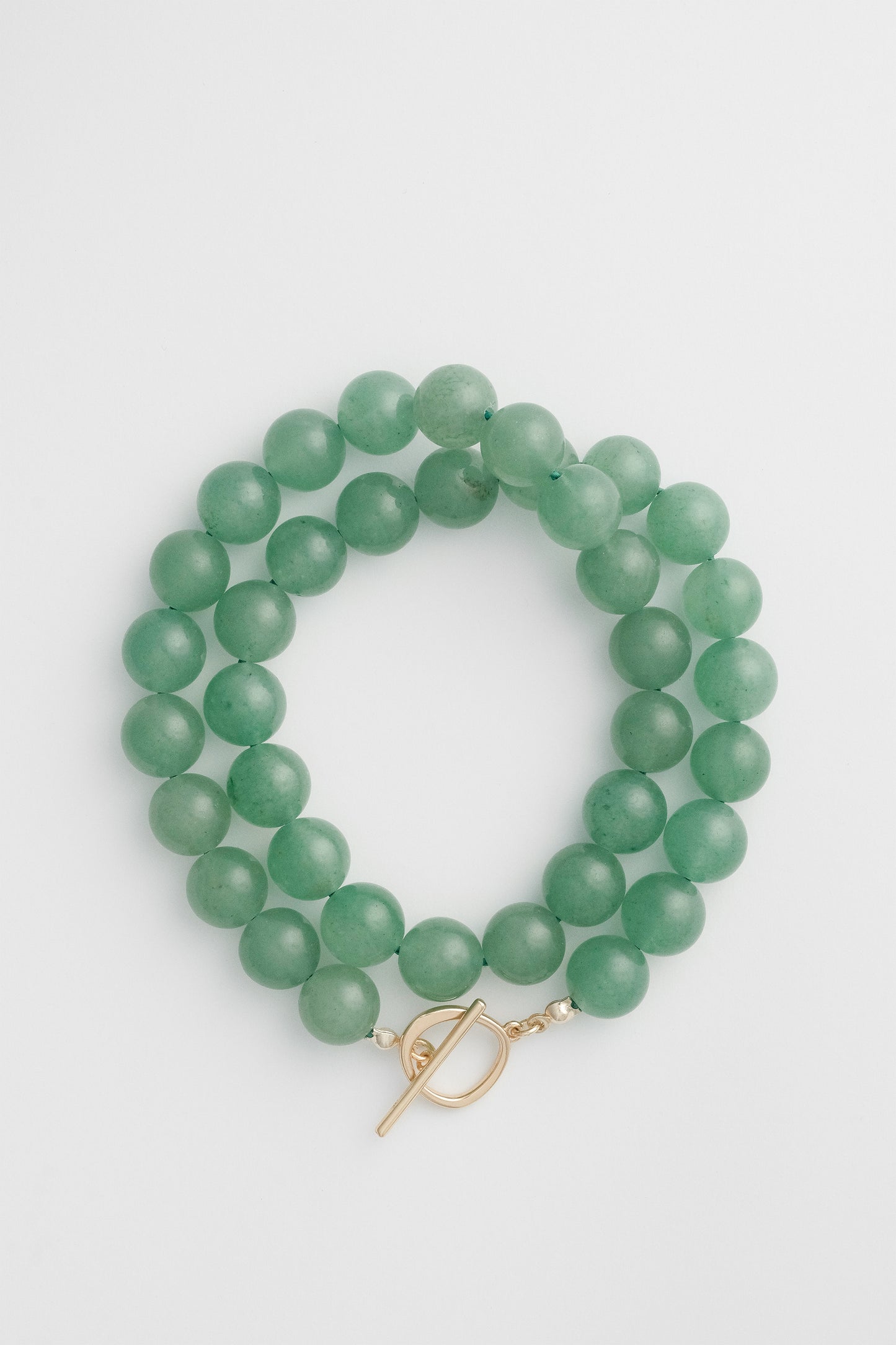 Olga Joan Sun Ray Necklace Aventurine Gold (M)