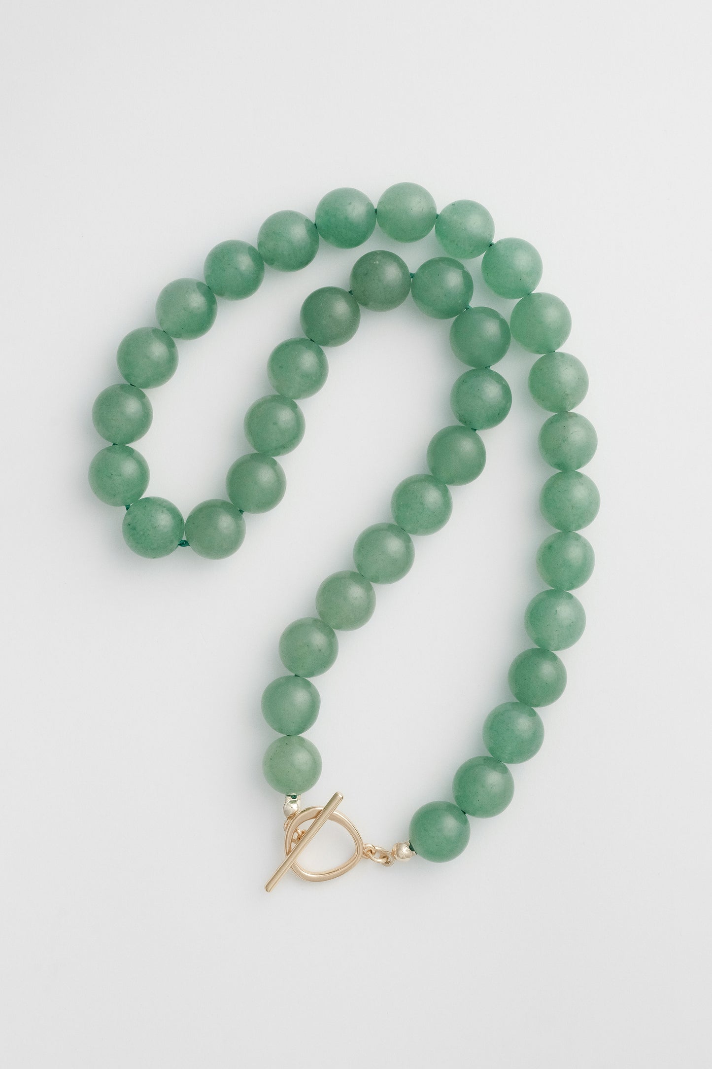 Olga Joan Sun Ray Necklace Aventurine Gold (M)