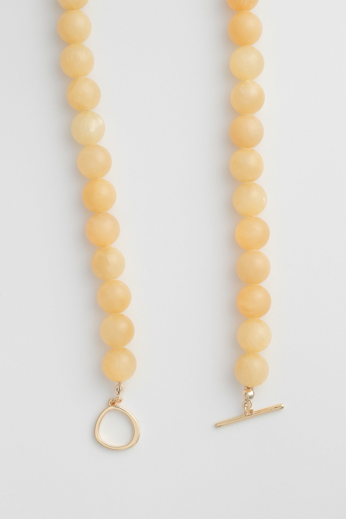 Olga Joan Sun Ray Necklace Yellow Jade Gold (M)