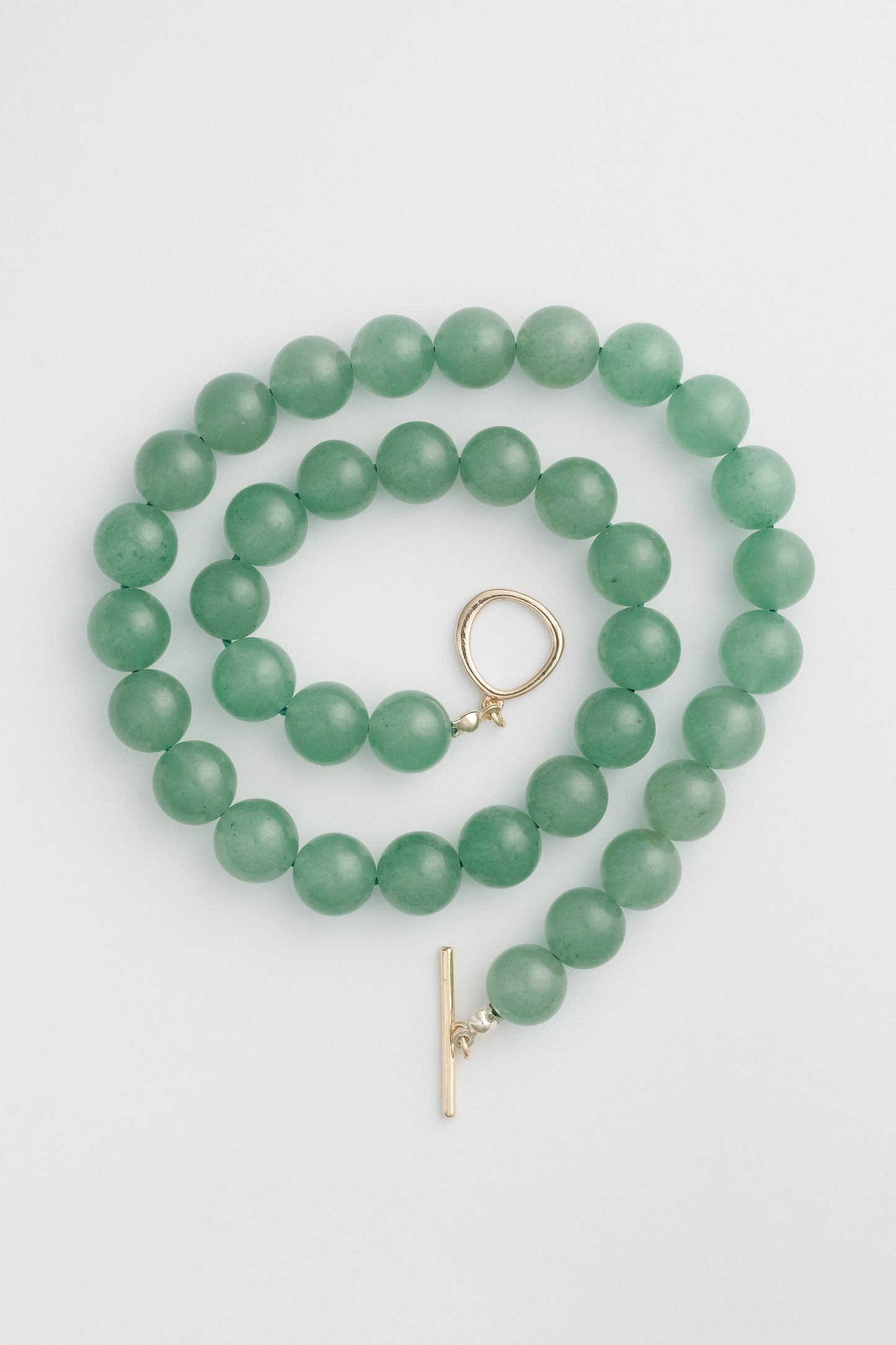 Olga Joan Sun Ray Necklace Aventurine Gold (M)