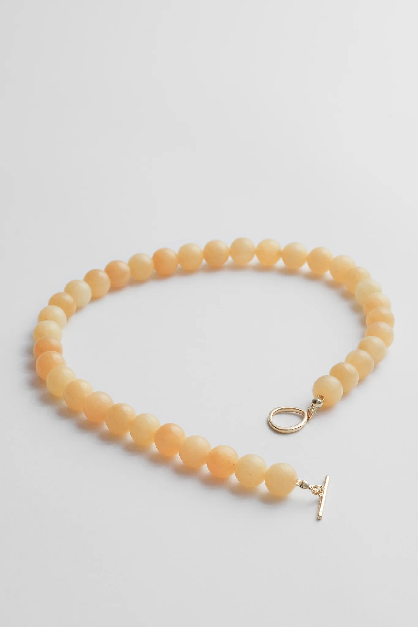 Olga Joan Sun Ray Necklace Yellow Jade Gold (M)