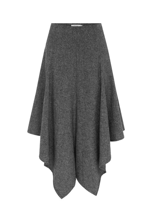 Handkerchief Skirt Grigio Mélange