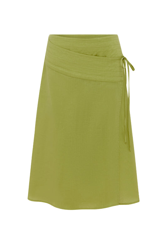 Tie-Waist Skirt Pistacchio