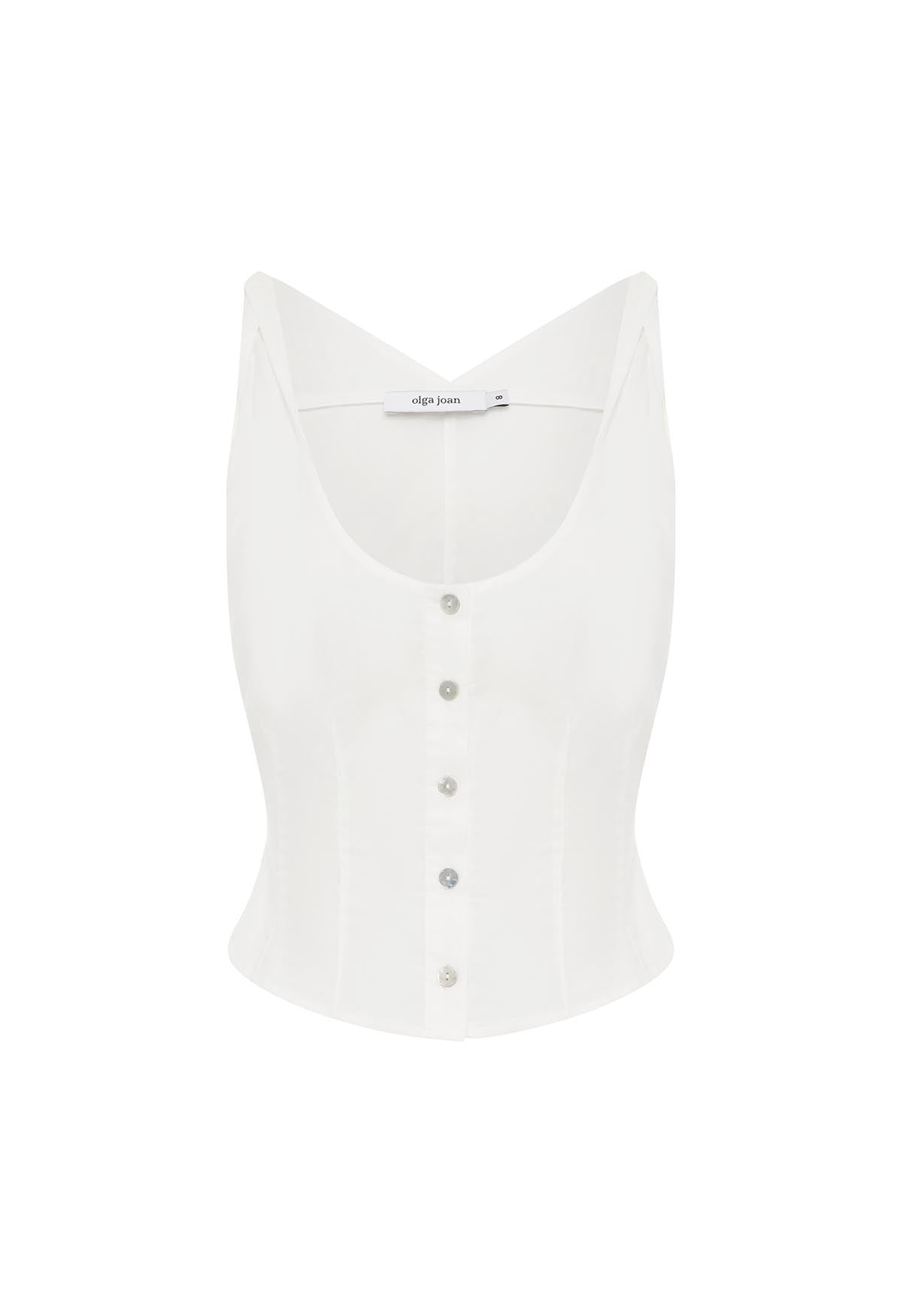 Twist Shoulder Bustier Bianca