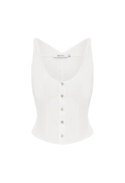 Twist Shoulder Bustier Bianca