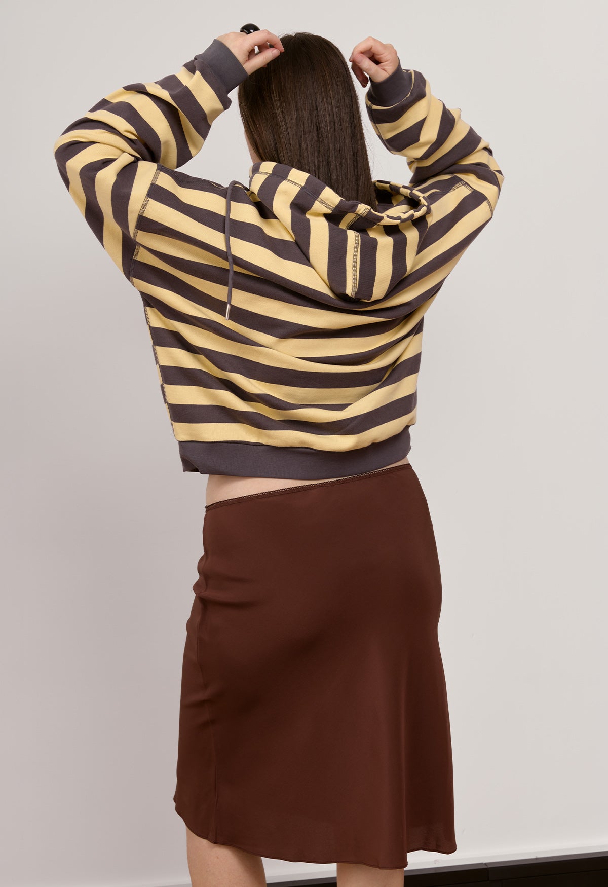 Zip Hoodie Limone Stripe