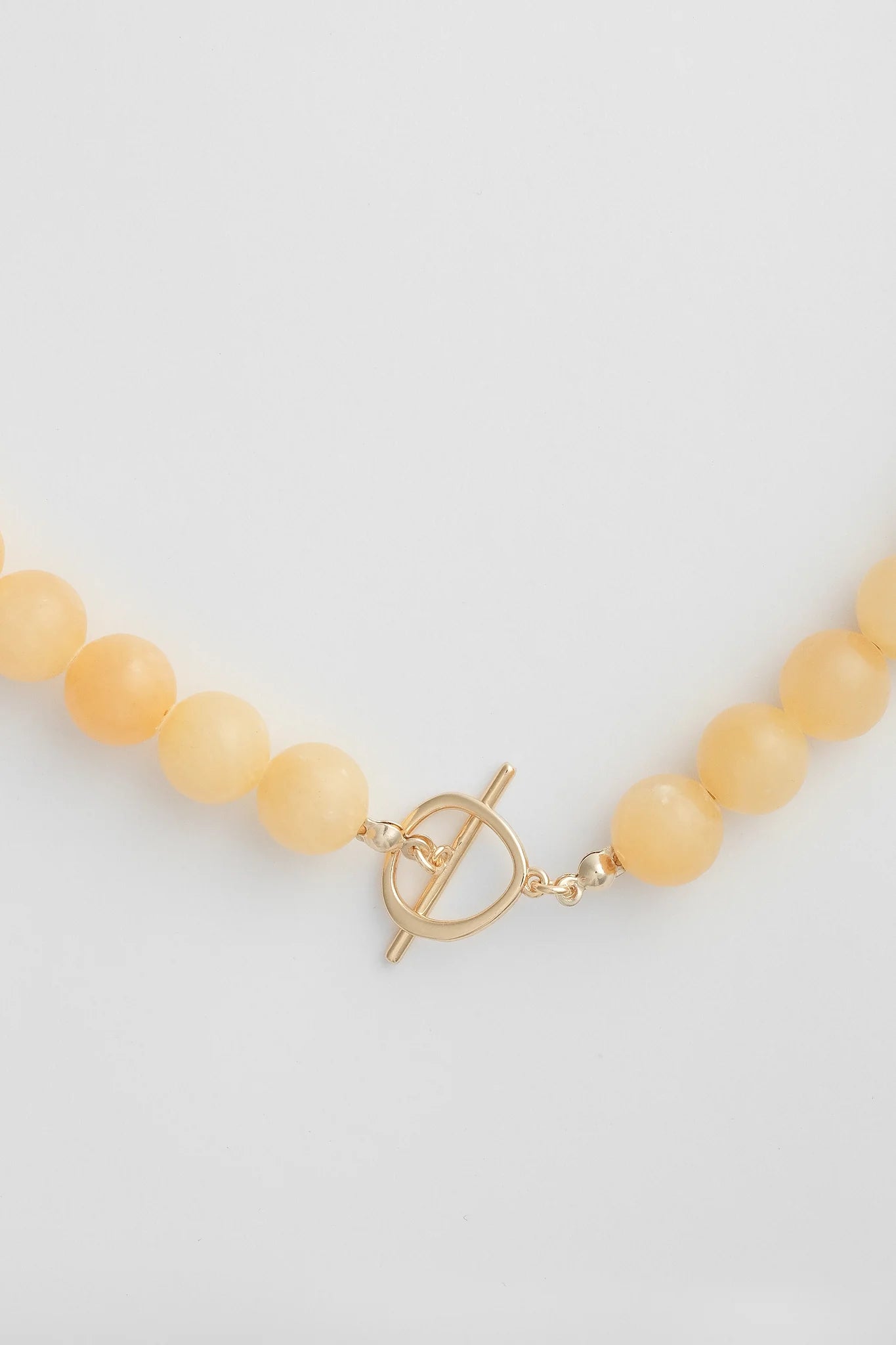 Olga Joan Sun Ray Necklace Yellow Jade Gold (M)