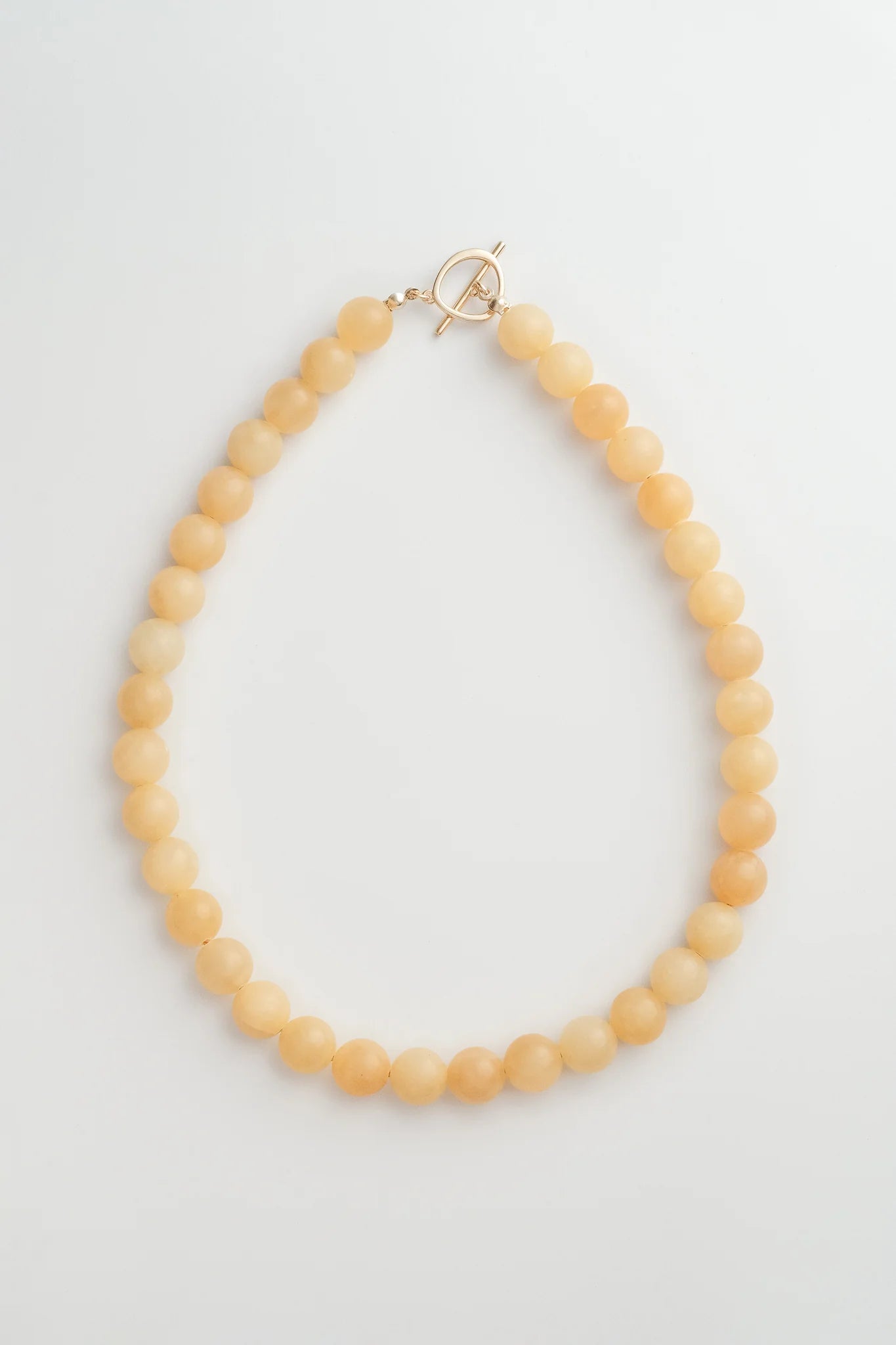 Olga Joan Sun Ray Necklace Yellow Jade Gold (M)